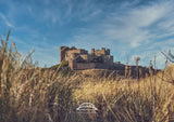 Bamburgh Castle Through Dunes Print