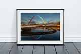 Millennium Bridge Gateshead - Rainbow Colours - Pride - NHS - Newcastle