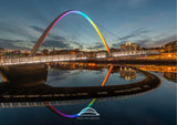 Millennium Bridge Gateshead - Rainbow Colours - Pride - NHS - Newcastle