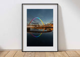 Millennium Bridge Gateshead - Pride Colours - Rainbow - Newcastle - Gateshead