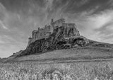 Lindisfarne Castle - Holy Island - Black and White - Northumberland