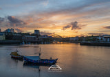 Wearmouth Bridge - Boats on the Wear - Sunset - Sunderland