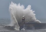 South Pier Waves - Storm Babet - South Shields