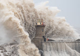South Pier - Storm Babet Large Waves - South Shields