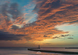 Roker Beach and Pier - Sunrise Clouds - Sunderland