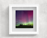 Northern Lights Framed Ceramic Tile