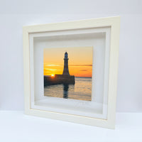 Roker Pier and Lighthouse Sunrise Box Frame