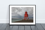 Herd Groyne Lighthouse - Grey Skies - South Shields