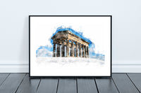 Penshaw Monument - Digital Watercolour - Sunderland