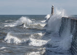 Stormy seas crashing off Tynemouth Pier at the mouth of the River Tyne - North East Captures