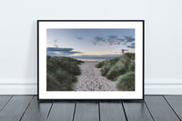 Northumberland Beach - Grass Covered Sand Dunes and Path - Northumberland