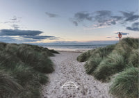Northumberland Beach - Grass Covered Sand Dunes and Path - Northumberland