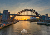 Tyne Bridge and River Tyne Sunrise - Newcastle - Gateshead