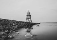 North East Lighthouses - Four Black and White Photographs - Roker - Souter - Herd Groyne - St Mary's