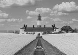 North East Lighthouses - Four Black and White Photographs - Roker - Souter - Herd Groyne - St Mary's