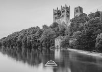 Durham City Reflecting in The River Wear, Durham . Four Black and White 10x8 inch prints of Durham City and The River Wear. - North East Captures