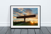 Angel of the North Sunset Print