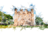 Hylton Castle - Digital Watercolour - Sunderland