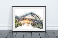 Wearmouth Bridge - Digital Watercolour - Sunderland