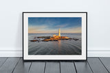 St Mary's Lighthouse and Island - Sunset - Whitley Bay