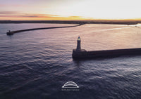 Tynemouth and South Shields Pier - Sunset - Tynemouth - South Shields