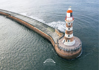 Roker Lighthouse and Pier - Drone Shot - Sunderland