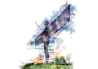 The Angel of The North - Digital Watercolour - Gateshead - England