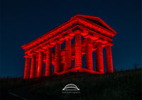 Penshaw Monument - Remembrance Day Red - Sunderland
