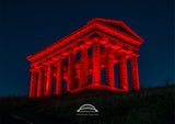 Penshaw Monument - Remembrance Day Red - Sunderland