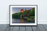 Durham Cathedral - The Old Fulling Mill and Weir at Dusk - Durham