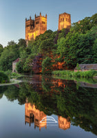Durham Cathedral - Reflecting On The River Wear At Dusk - Durham