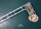 Steetley Pier from above - Hartlepool - Teesside