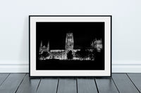 Durham Cathedral - Palace Green - Durham - Black and White