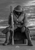 Tommy - World War One Soldier - Seaham - County Durham - Black and White
