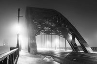 Fog On The Tyne - The Tyne Bridge - Newcastle - Black and White