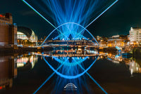 Newcastle Quayside - Laser Light City Show - New Years Eve - Newcastle - Gateshead