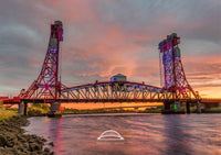 Tees Newport Bridge - Sunset - River Tees -Teesside