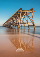 Steetley Pier - Sand Reflections - Hartlepool - Teesside