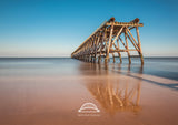 Steetley Pier - Sand Reflections - Hartlepool - Teesside