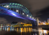 The Tyne Bridge at night with The Sage Gateshead behind. - North East Captures