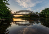 Wylam Railway Bridge, Hagg Bank Bridge or locally as Points Bridge and Half-Moon Bridge is a footbridge crossing the River Tyne at Hagg Bank - North East Captures