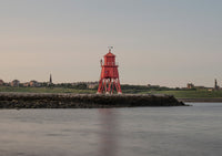 Herd Groyne Lighthouse was built in 1882 and still alerting ships. Located in South Shield, south of the River Tyne. - North East Captures