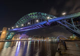 The Tyne Bridge at night seen from the Gateshead side of the Quayside - North East Captures