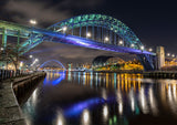 The Tyne Bridge and Quayside at night reflecting in The River Tyne. - North East Captures