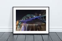 The Tyne Bridge at night seen from the Gateshead side of the Quayside - North East Captures