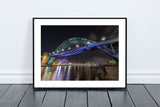 The Tyne Bridge at night seen from the Gateshead side of the Quayside - North East Captures