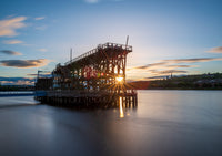Dunston Staiths at sunset. Reputed to be the largest wooden structure in Europe. - North East Captures