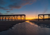 Sunrise at Steetley Pier with The Headland in the distance. Hartlepool, Teesside. - North East Captures